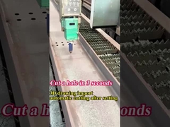 Inteligentny Bevel Pipe Otwarta Struktura Stalowa Lasera 3D Pięcioosiowy 12kw 20kw 12m I wiązka H B